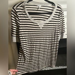 SPLENDID XL Super soft lightweight sheer striped tee